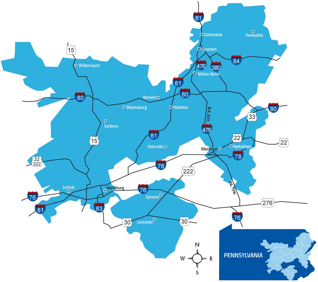 service territory map